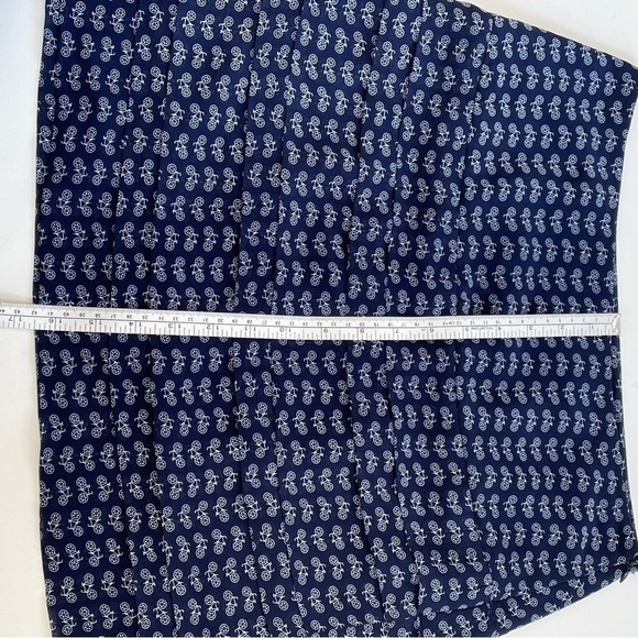Women’s Navy White Bicycle Patterned Mini Skirt Size Small - Picture 9 of 11